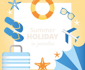 Vector Summer Paradise Illustration