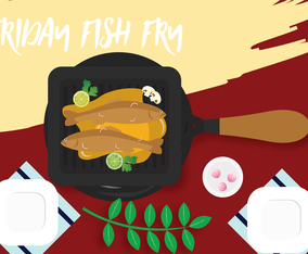 Friday Fish Fry Vector Design
