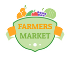 farmers market  flat badge logo template