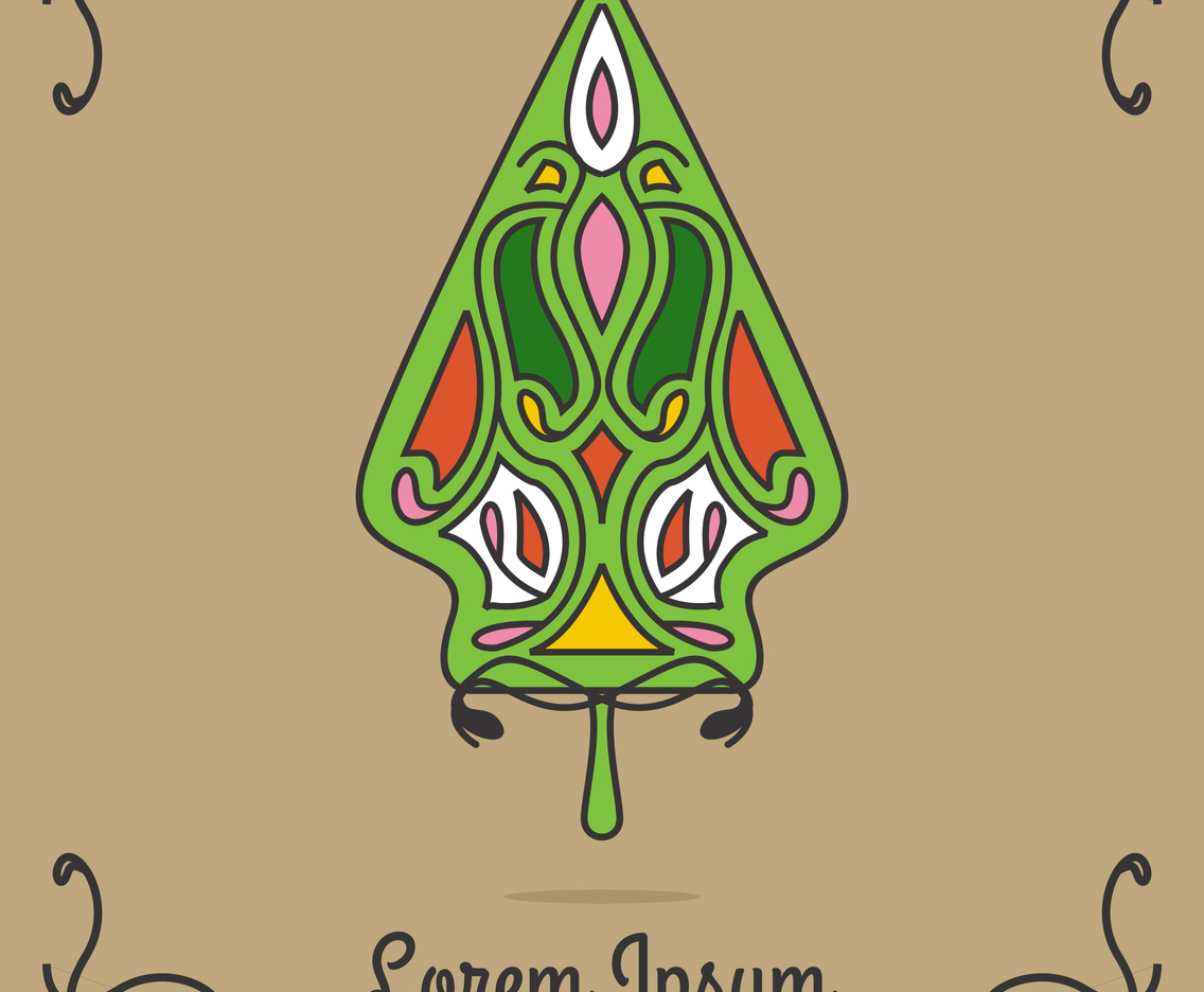 Illustration Of Gunungan Wayang