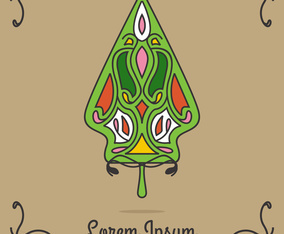 Illustration Of Gunungan Wayang