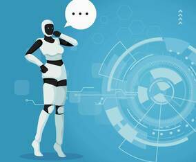 Ai Robot Vector Illsutration