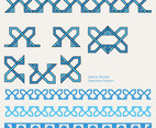 Islamic Border Editable Seamless Pattern