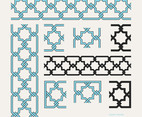 Islamic Border Editable Seamless Pattern