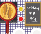 Friday Fish Fry Vector Design