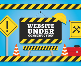Website under construction vector