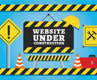 Website under construction vector