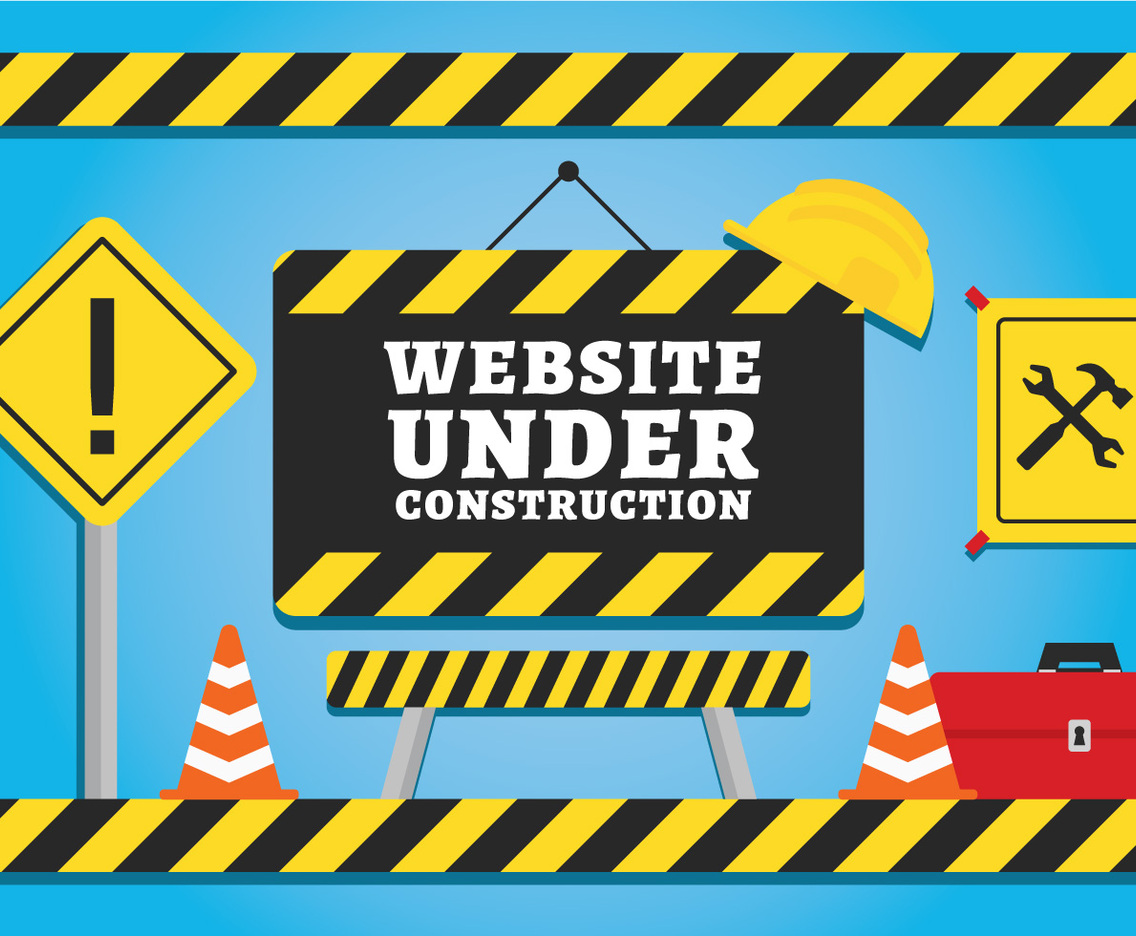 Website under construction vector