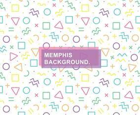 Seamless Memphis Background