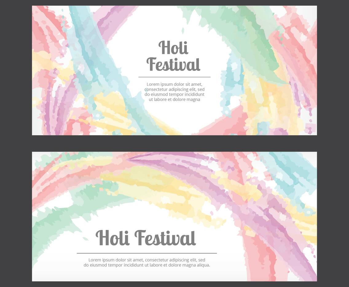 Holi Festival Banners