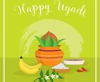 Flat Ugadi Vector Illustration