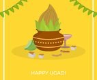 Flat Ugadi Vector Illustration