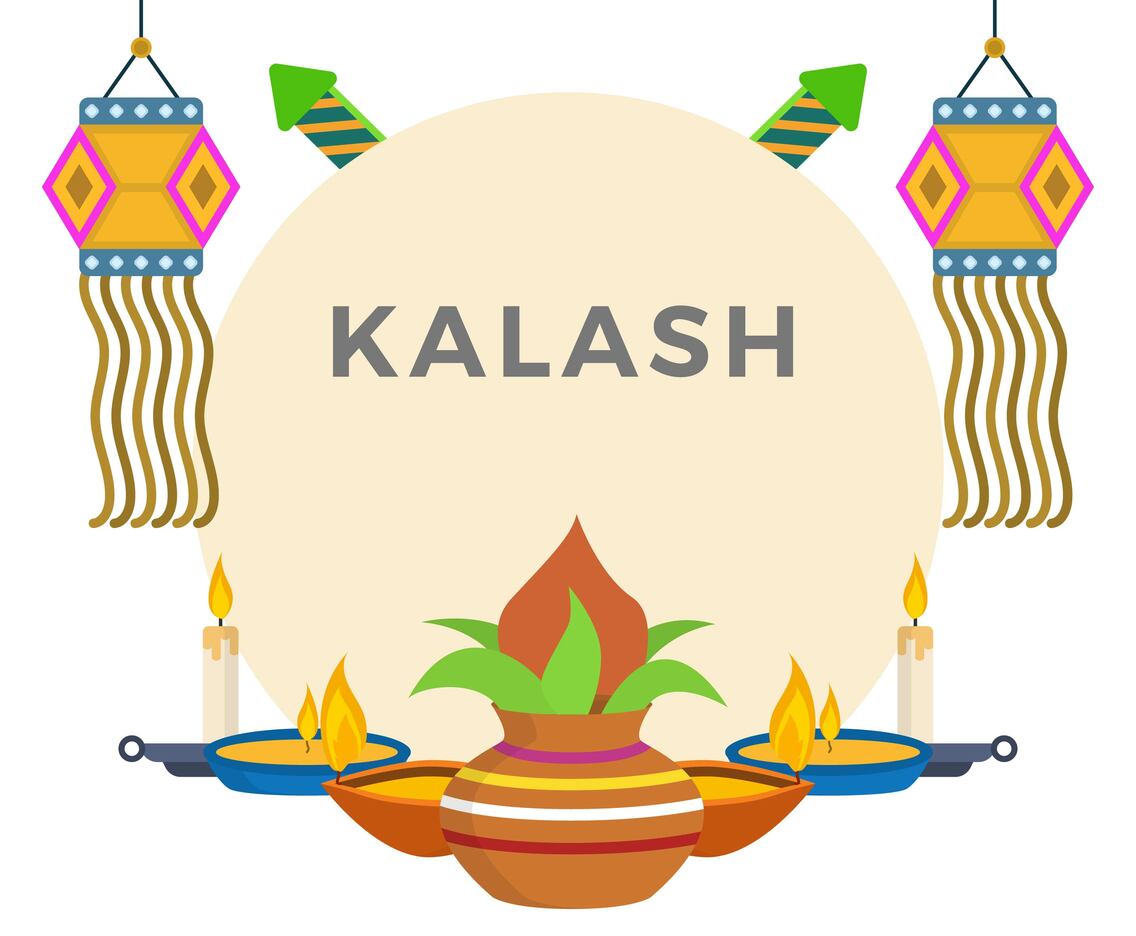 Flat Kalash Vector Illustration