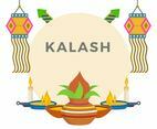 Flat Kalash Vector Illustration
