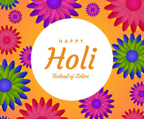 Happy Holi Vector Background