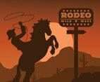 Rodeo Silhouette