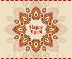 Happy Ugadi Template Greeting Card For Holiday