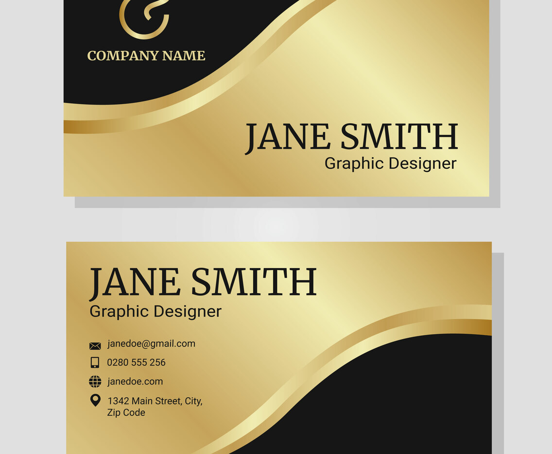 Gold Corporate Business Card Template