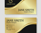 Gold Corporate Business Card Template