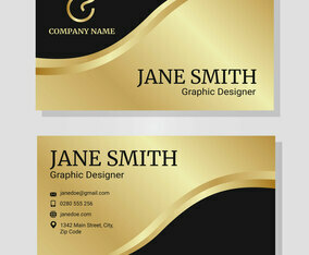 Gold Corporate Business Card Template