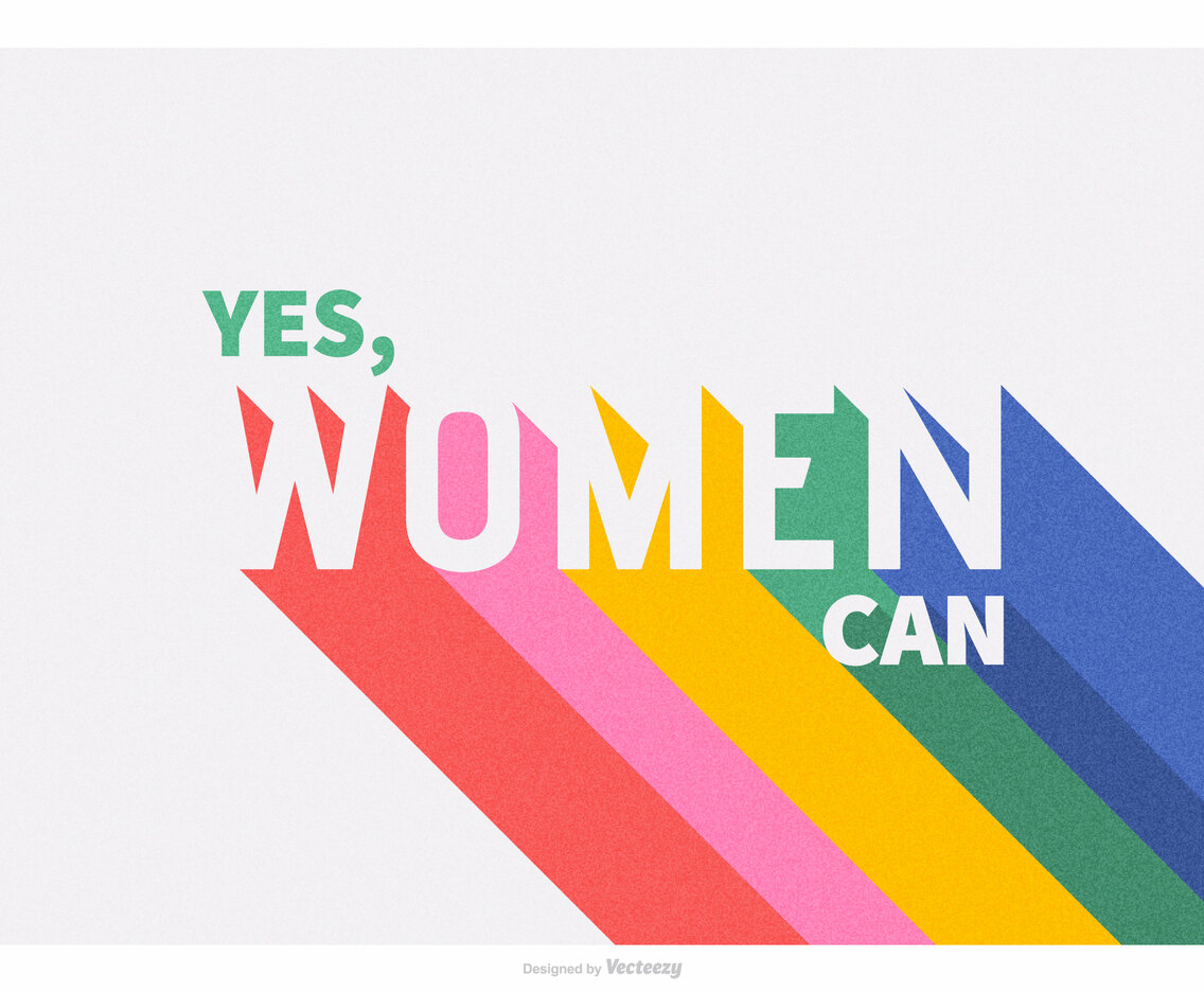 International Women’s Day Quote Retro Typography