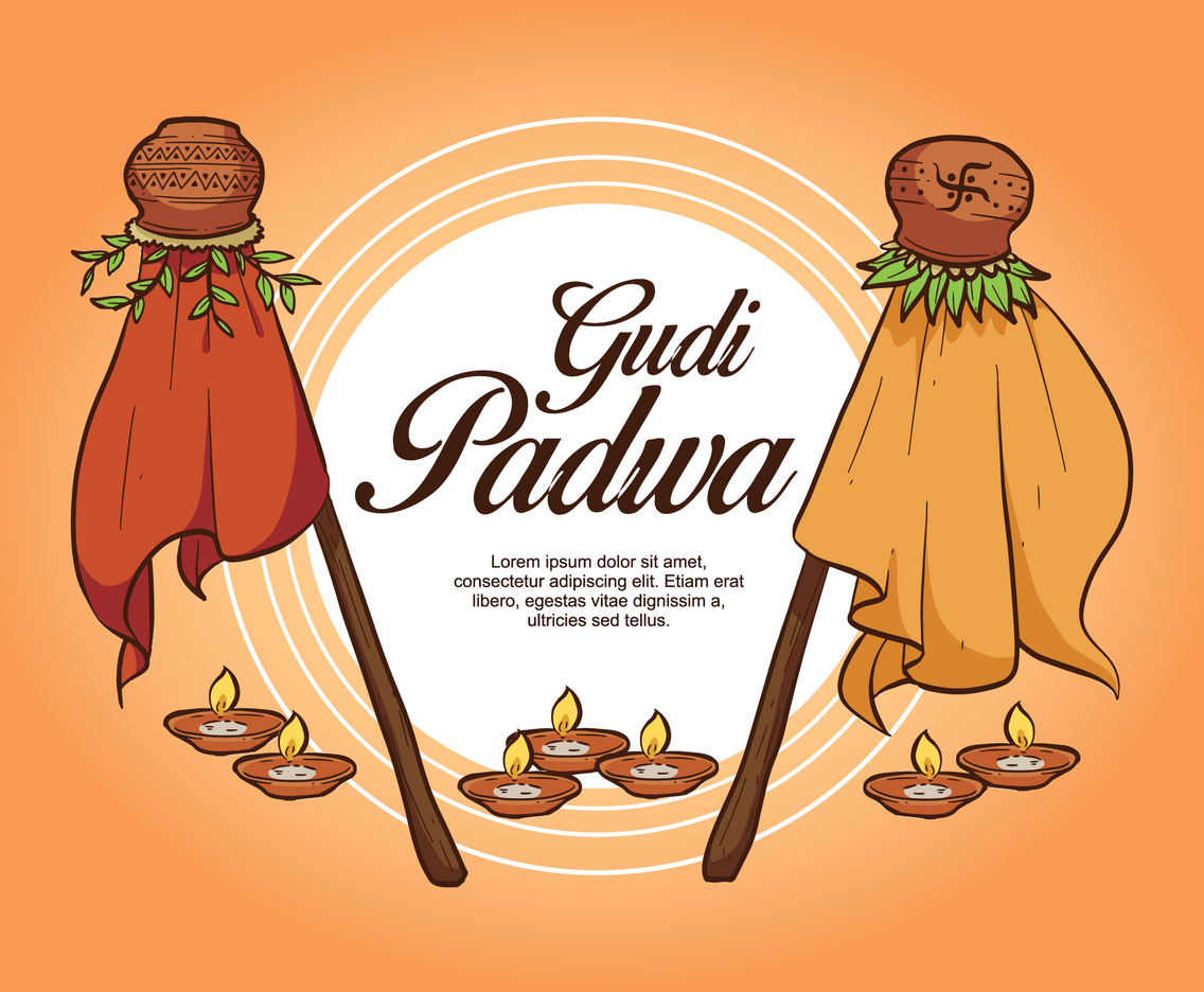 Gudi Padwa Illustration