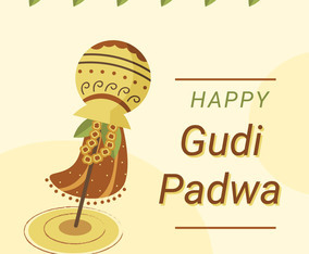 Gudi Padwa Celebration Vector