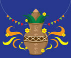 Ugadi Decoration Vector