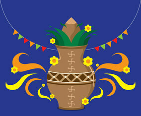Ugadi Decoration Vector