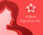 Womens Day in paper Style Vector