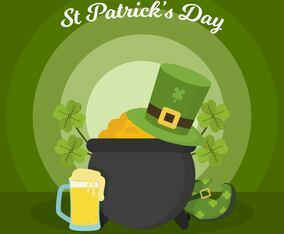 Flat St Patrick's Day Vector Illustration