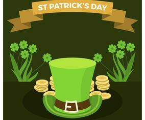 Flat St Patrick's Day Vector Illustration
