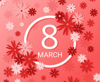 8 March International Women Day Vector