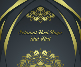 Elegant Selamat Hari Raya Idul Firtri Vector