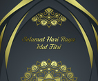 Elegant Selamat Hari Raya Idul Firtri Vector