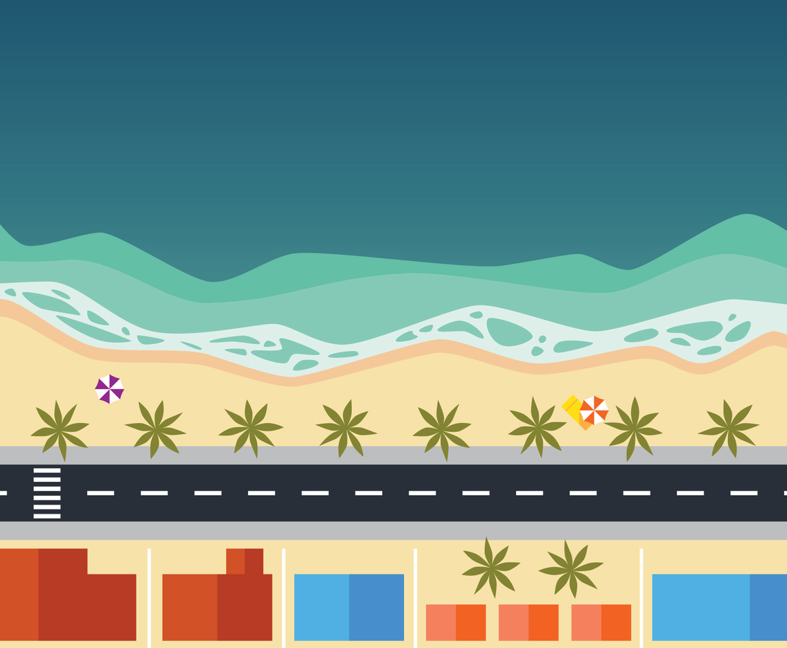 Map of Beach With House