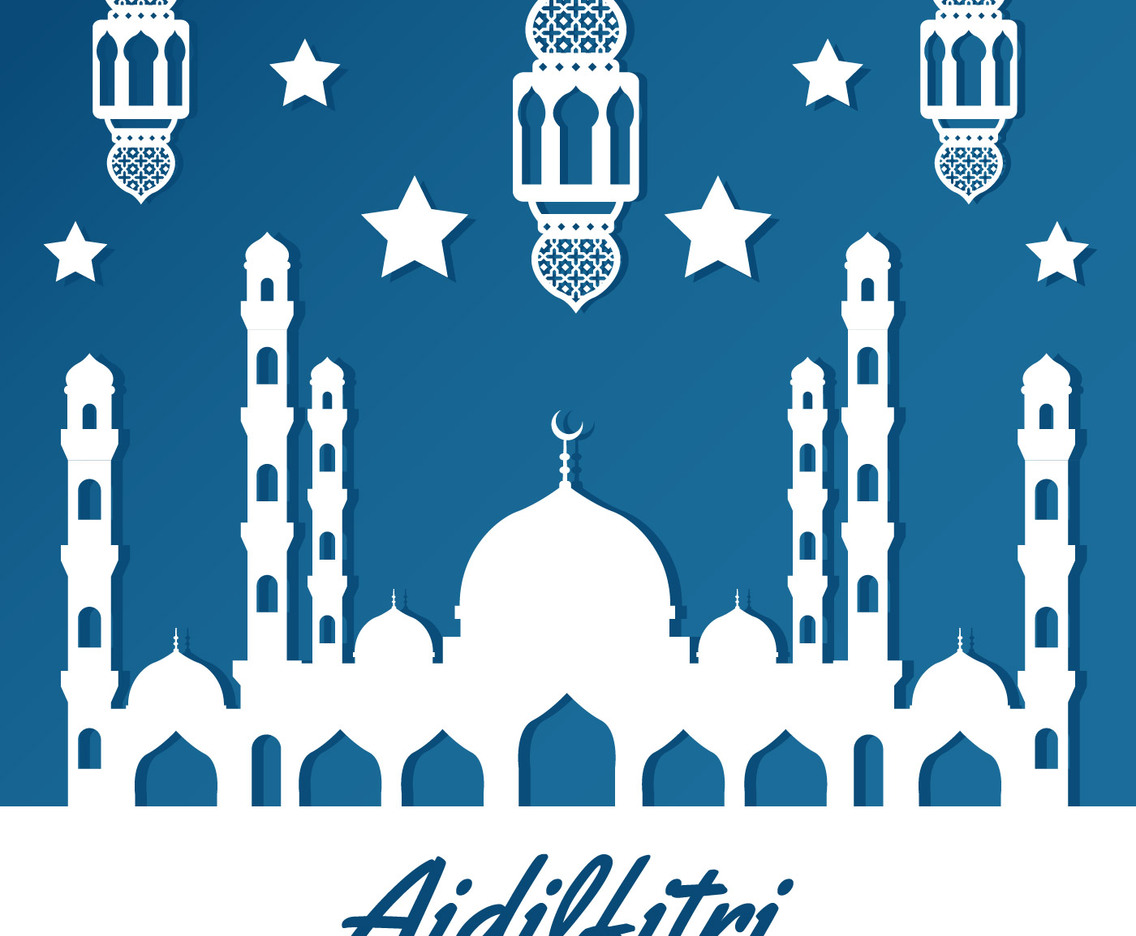 Aidifitri Background Vector