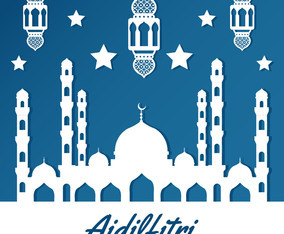 Aidifitri Background Vector