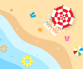 Aerial Beach View Background