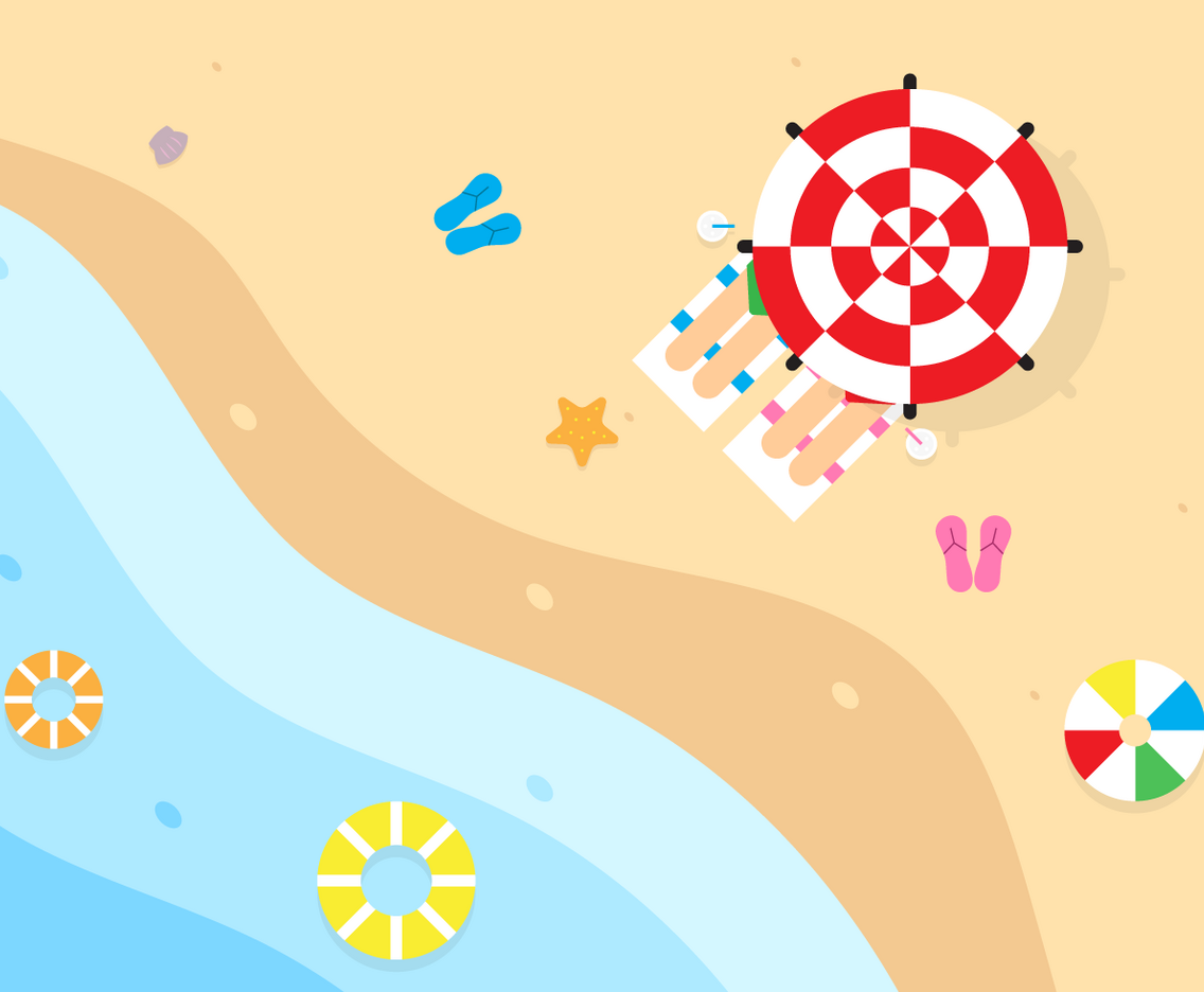 Aerial Beach View Background