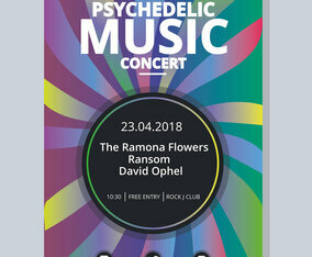 Psychedelic Concert Poster Template