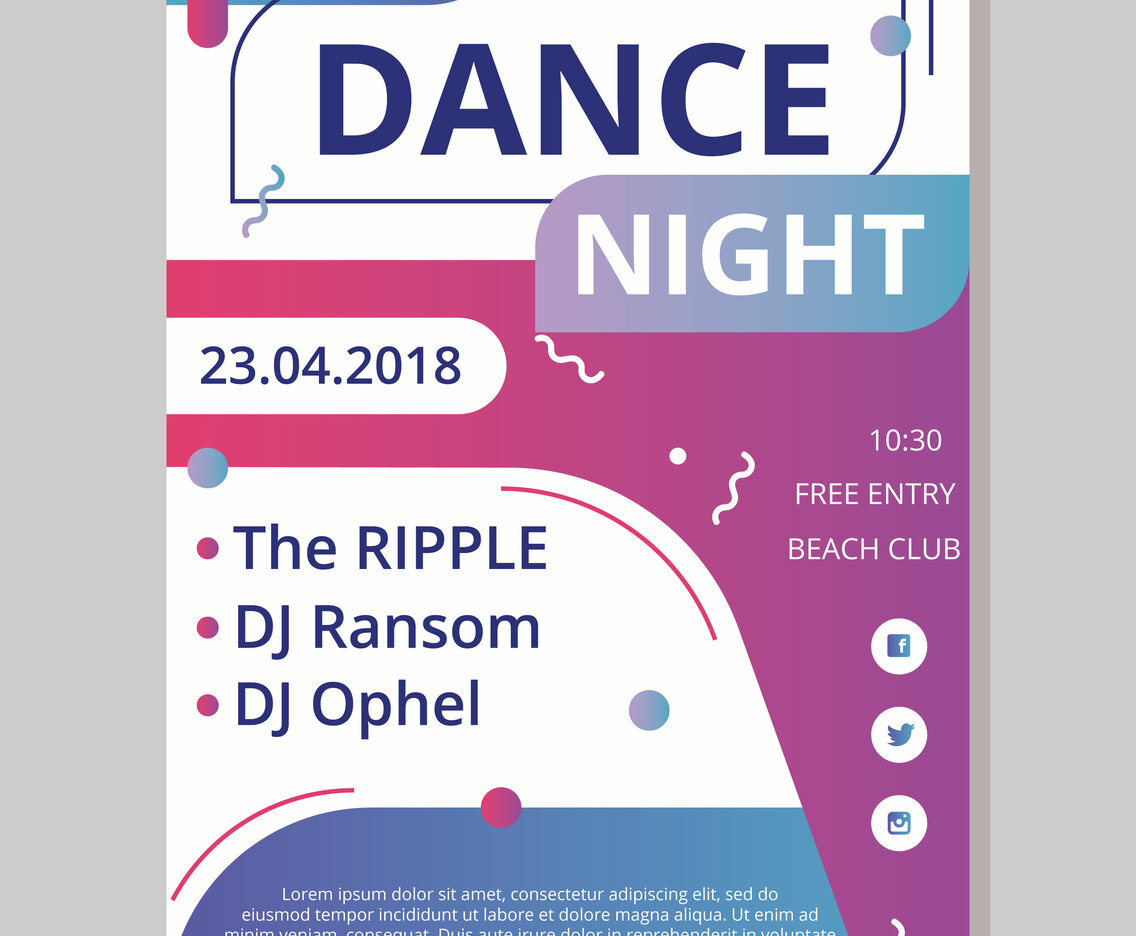 Dance Concert Poster Template