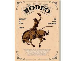 Rodeo Flyer Vector