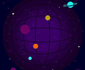 Ultra Violet Galactic Background Vector
