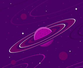 Ultra Violet Galactic Background Vector