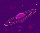 Ultra Violet Galactic Background Vector