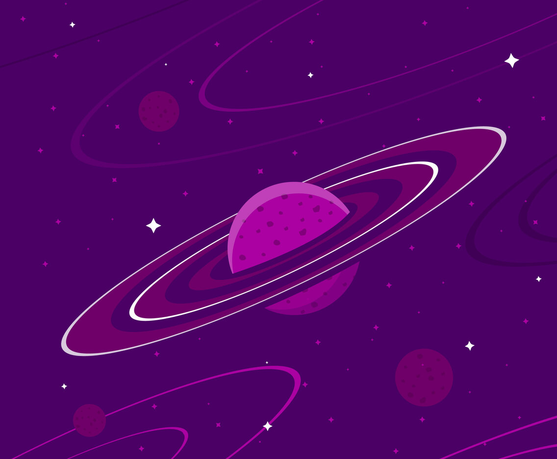 Ultra Violet Galactic Background Vector