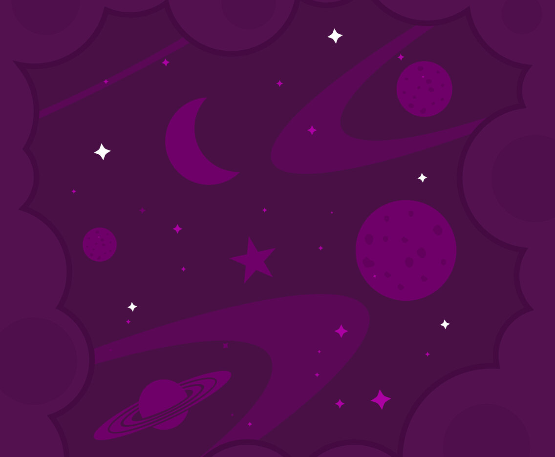 Ultra Violet Galactic Background Vector