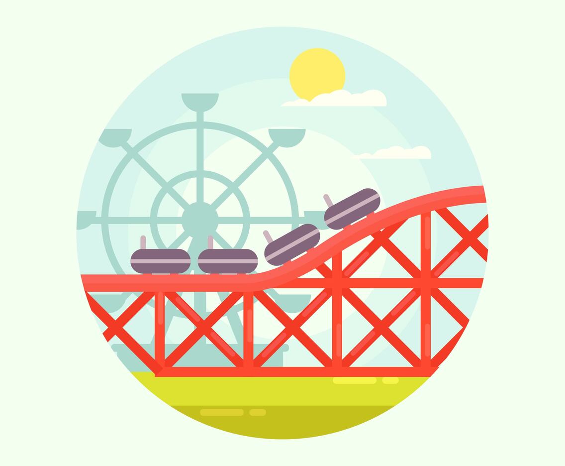 Rollercoaster Vector
