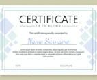 Certificate of Excellence Template